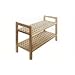 Walnut Wooden Shoe Rack - Stacking