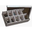 BCW Sorting Tray (10 Slots) - Corrugated Cardboard Storage Box - Baseball, Football, Basketball, Hockey, Nascar, Sportscards, Gaming & Trading Cards Collecting Supplies