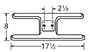 Music City Metals 10902 Stainless Steel Burner Head Replacement for Select Gas Grill Models by Arkla, Charmglow and Others