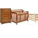 StorkCraft 3 Piece Nursery Set - Deborah Crib, Kayla Changing Table, 4 Drawer Dresser - Oak