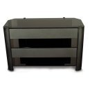 TV Stand in Black Glass TV0862D - Leda Desk - T0862D29