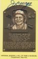 Joe Morgan Autographed/Hand Signed Hall of Fame plaque postcard