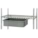 Quantum Storage Systems DS18-24 Drawer Slide for Wire Shelving Units, Single Bin Design, Chrome Finish, 5" Width x 18" Length x 3" Height