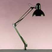 Catalina Lighting W2000BLK Incandescent 34 reach swing arm clamp-on lamp, black