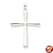Sterling Silver Cross Pendant with 20 Inch Sterling Silver Chain