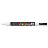 Brand New. uni Posca PC3M Marker Fine Tip Line Width 0.9-1.3mm White Ref 9002011 [Pack 12]