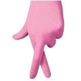 Generation Pink Vinyl Exam Gloves - Medium Box of 100