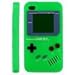 Apple Ipod Touch 4 4g 4th Generation Green Gameboy Silicon Gel Cover Case Protector + Screen Protector + Microfiber Pouch Bag