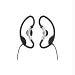 Sony MDR-AS20J Active Style Headphones with Soft Loop Hangers – Black