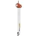 CM 7401C AirStar Link Chain Air Hoist with Pull Cord Control and Hook Suspension, 1000 lbs Capacity, 10' Lift Height, 45 fpm Lift Speed, 48 SCFM, 90 psi