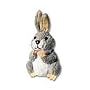 Grey Rabbit Finger Puppet
