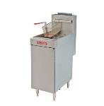Economy Fryer, 15-1/2 in W, 45-50 lb Capacity, Twin Baskets, LP