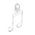 Sterling Silver Music Notes Charm