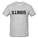 ILLINOIS - State-series - Heather Grey or White T-shirt Image