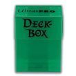 Ultra Pro Deck Box (Green) Includes 50 Pack of Standard Size Deck Protector Sleeves