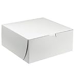 BAKERY BOX 10X10X2.5 WHI 250