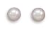 4-5mm White Cultured Freshwater Pearl Stud Earrings
