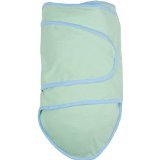 Miracle Blanket Green with Blue Trim by Miracle Blanket