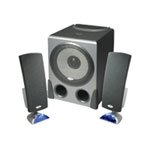 CYBER ACOUSTICS CA-3550WB 3PCS SPEAKER SYSTEM W/ SUBWOOFER 68W (Silver) (White box)