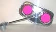 Pentagon Diamond Mirror Purple Reflector Cruiser Bike Bicycle