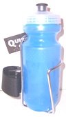 Twofish Waterbottle Cage w/ Bottle Blue Velcro