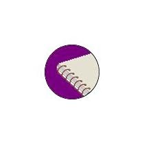30mm Medium Purple 4:1 Pitch Spiral Binding Coil - 100pc Medium Purple