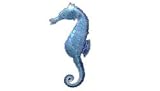 Seahorse (Blue) Silver and Enamel Pin
