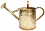 Gardman 8330 Galvanized Watering Can with Copper Accents, Hunter Green, 1.9 Gallon