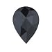 1.68 Cts 10.09x7.45x3.16 mm AA Pear Rose Cut ( 1 pc ) Loose Black Diamond {DIAMOND APPRAISAL INCLUDED}