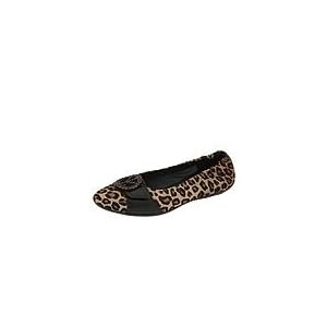 Buy Donald J Pliner Haley | Ladies Dress Flat Shoes Sand Expresso Congo Haircalf Antique Gator by Donald J Pliner