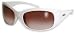 Sierra White Frame Brown Lens Sunglasses