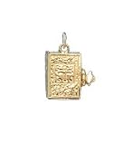 Catholic Bible, 14K Gold Charm