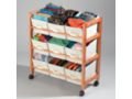 Brylane Home 9-Basket Organizer - FIR WOOD