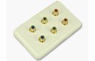 Atlona Dual Component Video Wall Plate, Wall Plates, Audio and Video