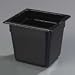 Carlisle 1030203 Black 2.5 Quart TopNotch One-Sixth Size Food Pan (Case of 6)