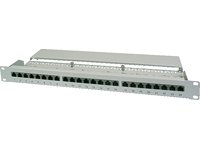 DIGITUS Patch Panel 48,3cm 19Zoll 24Port Cat5e STP geschirmt grau RAL7035 Kabelinstallatio Preisvergleich
