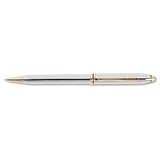 Cross Townsend Medalist Ball-Point Pen In Polished Chrome and 23 Karat Gold Plate