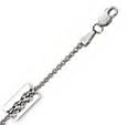 14k White Gold Round 22 Inch X 1.8 mm Wheat Chain Necklace