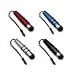Black Metallic Smart Stylus Pen For ALL Touch Screen Mobiles Like Apple iPhone : 3G, 3GS, 4G, 4 & For BLACKBERRY TORCH 9800 & FOR HTC WILDFIRE G8, WILDFIRE S, DESIRE G7, DESIRE S Z HD, Incredible, Incredible S, Sensation 4G, Salsa G15, Inspire, Evo, Hero, HD2, HD7, HD Mini, Mozart 7, Trophy 7, Google Nexus One, Google Nexus S, & FOR NOKIA N8 E7 C6 C7 X7 X6 & FOR SAMSUNG WAVE S8500 WAVE 2 525 723 GALAXY S S2 i9000 i9100 Galaxy Europa Lite Portal Mini Ace & FOR LG OPTIMUS 7 2X 3D & FOR SONY ERICSSON VIVAZ , VIVAZ PRO, XPERIA X10 MINI, XPERIA X8 X10 X12, XPERIA Arc, XPERIA Neo, XPERIA Play & FOR MOTOROLA Atrix, Defy, Droid , Android based phone - Part of the Crazy4fones Accessories Range