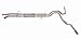 Dual Extreme Exhaust Kit Exits Behind Rear Tire At An Aggressive Angle Incl. Muffler/2.5 in. Pipes/T-304 Stainless Steel Clampless Slash Tip/Hangers/Clamps Stainless