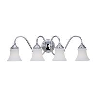 Sea Gull Lighting 40023-05 Darien Four-Light Vanity, Chrome Finish with Etched Opal Glass