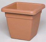 Produkt-Bild: Euro3Plast 1704.01 Pflanzk&uuml;bel "Krea Quadro", L&auml;nge: 35 cm Farbe: terra