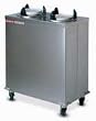 Dinex International Inc Enclosed Heated Plate Dispenser for 12 in. Plates - 2 Silo
