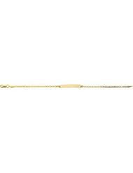 Youth 6" Rectangle I.D. Cuban Brac 14K Yellow Bracelet 19756