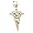 Caduceus Charm - Gold Plate