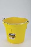 Miller Flatback Plastic Bucket Yellow 20 Quart - P20FBYELLOW