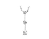 1/4 Three-Stone Diamond Drop Pendant