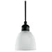 Sea Gull Lighting 61035-777 Metropolis One-Light Mini Pendant, Copper Revival Finish with Satin Etched Glass