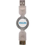 Philips 3ft Retractable Tangleproof USB Cable With Lighted Ends SJM2125H/10