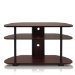 Furinno Turn-N-Tube 3-Tier Entertainment Center, Dark Cherry/Black